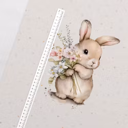 PANEL FLOWER BUNNY FT
