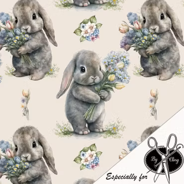 BUNNY WITH FLOWER