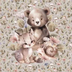 PANEL BEAR WITH FRIENDS FT
