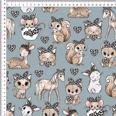 LEO ANIMAL DUSTY BLUE