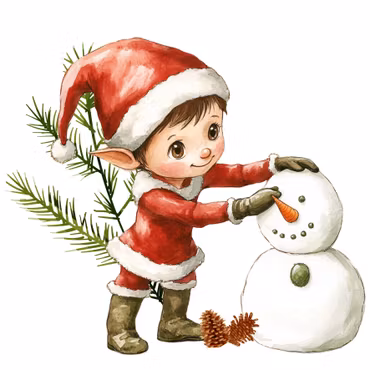 ALF WITH SNOWMAN DTF