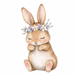 SLEEPING BUNNY DTF