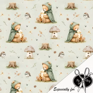 TEDDY WITH A CAPE DTF