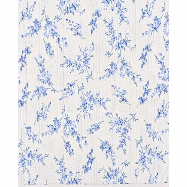 FLOWER BRANCH BLUE  POINTELLE