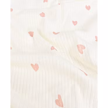 HEART OLDROSE RIB JERSEY