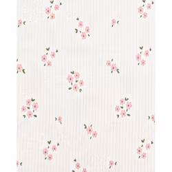 FLOWER PINK RIB JERSEY