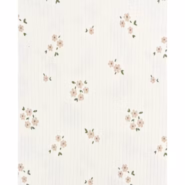 FLOWER BEIGE RIB JERSEY