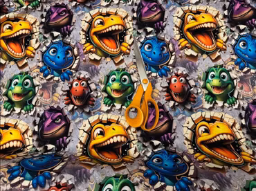 DINOSAURIER FÄRGGLADA FT