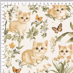 KITTEN AND BUTTERFLY