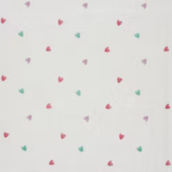 PRINTED  PASTEL HEARTS MUSLIN