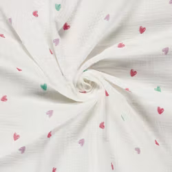 PRINTED  PASTEL HEARTS MUSLIN