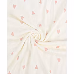 HEART OLDPINK RIB JERSEY