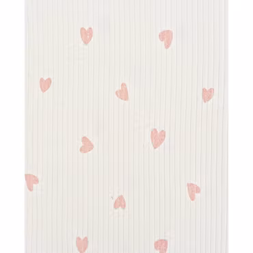 HEART PINK RIB JERSEY