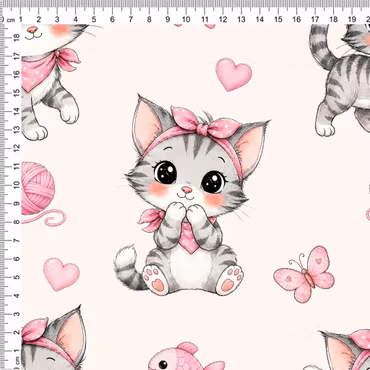 KITTEN WITH A BOW