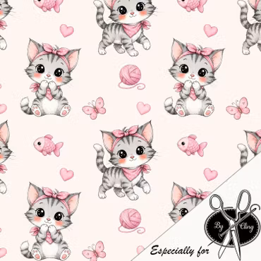 KITTEN WITH A BOW