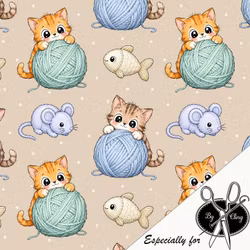 KITTEN WITH YARN