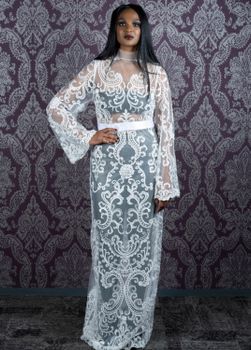 Calla Dress vit