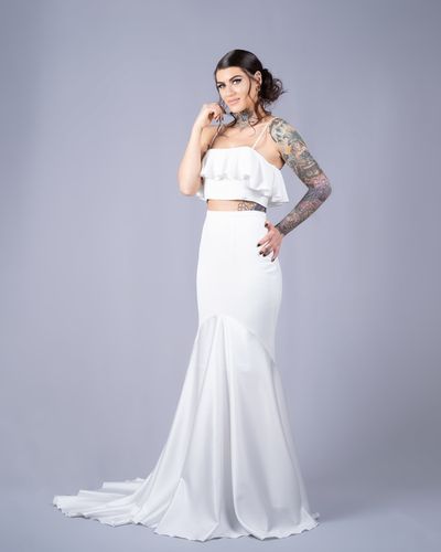 Rose Skirt vit