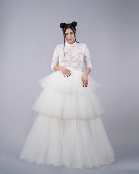 Camilla Dress vit