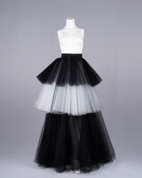 Dahlia Skirt svart/vit
