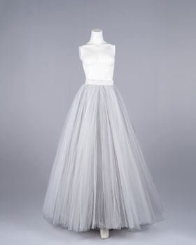 Lily Skirt vit/grå