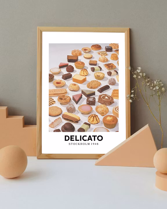 Delicato-Poster, 1948 Retro – 40 x 50 cm