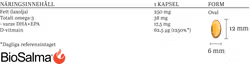BioSalma vitamine D3 62,5µg hoog concentraat - 180 capsules