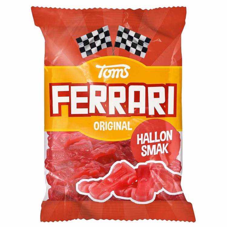 Ferraribilar - Bonbon-Autos mit Himbeergeschmack, 130 Gramm