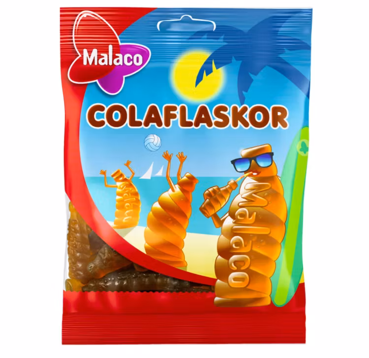 Malaco Colaflaskor 80 grammi
