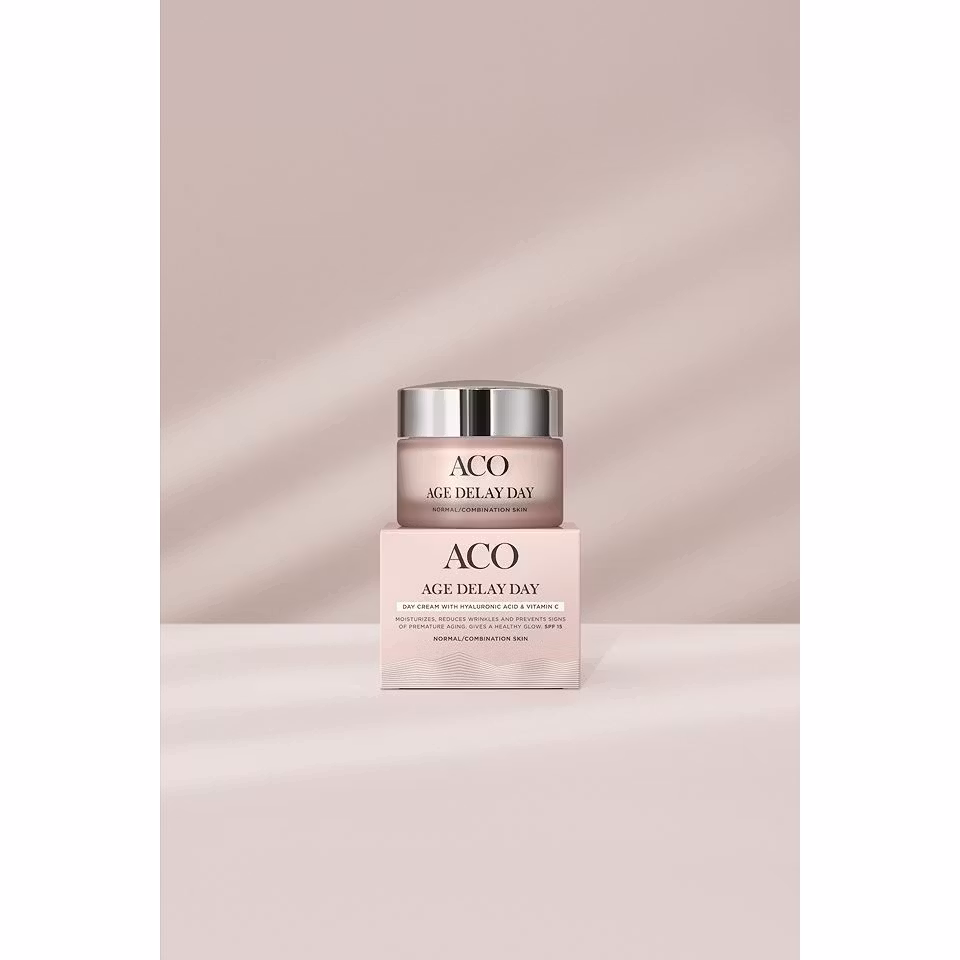 ACO Face Age Delay, Crema de día antienvejecimiento para pieles normales y mixtas - 50 ml