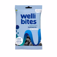 Wellibites Extra salty salted liquorce - 70 grams