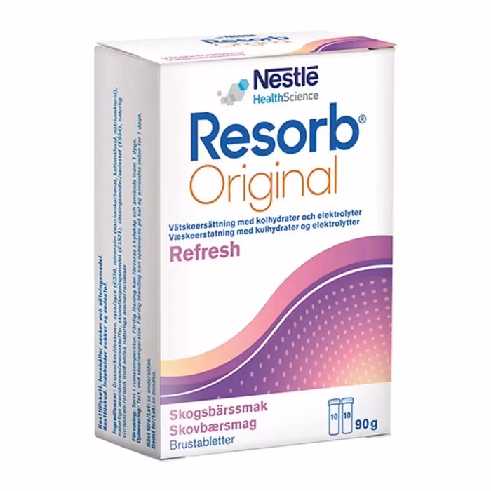 Resorb Wild Berries, Flüssiger Ersatz - 20 Brausetabletten