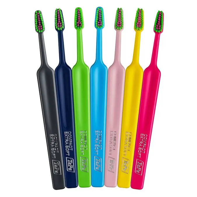 TePe Colour Compact Extra Soft Toothbrush - 4 pcs - Scandinavian Online ...