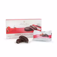 Anthon Berg Raspberries in orange liqueur - 220 grams