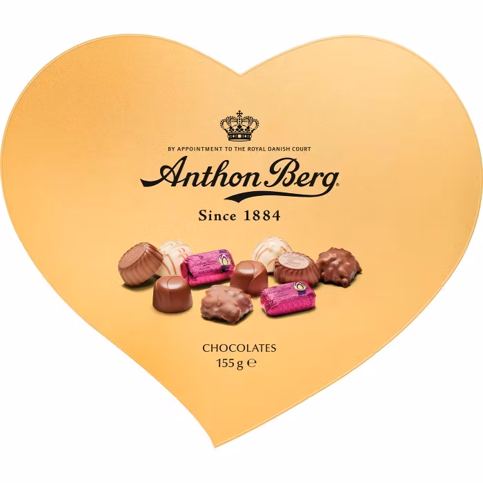 Anthon Berg Hartvormig Gouden Doosje - 155 gram