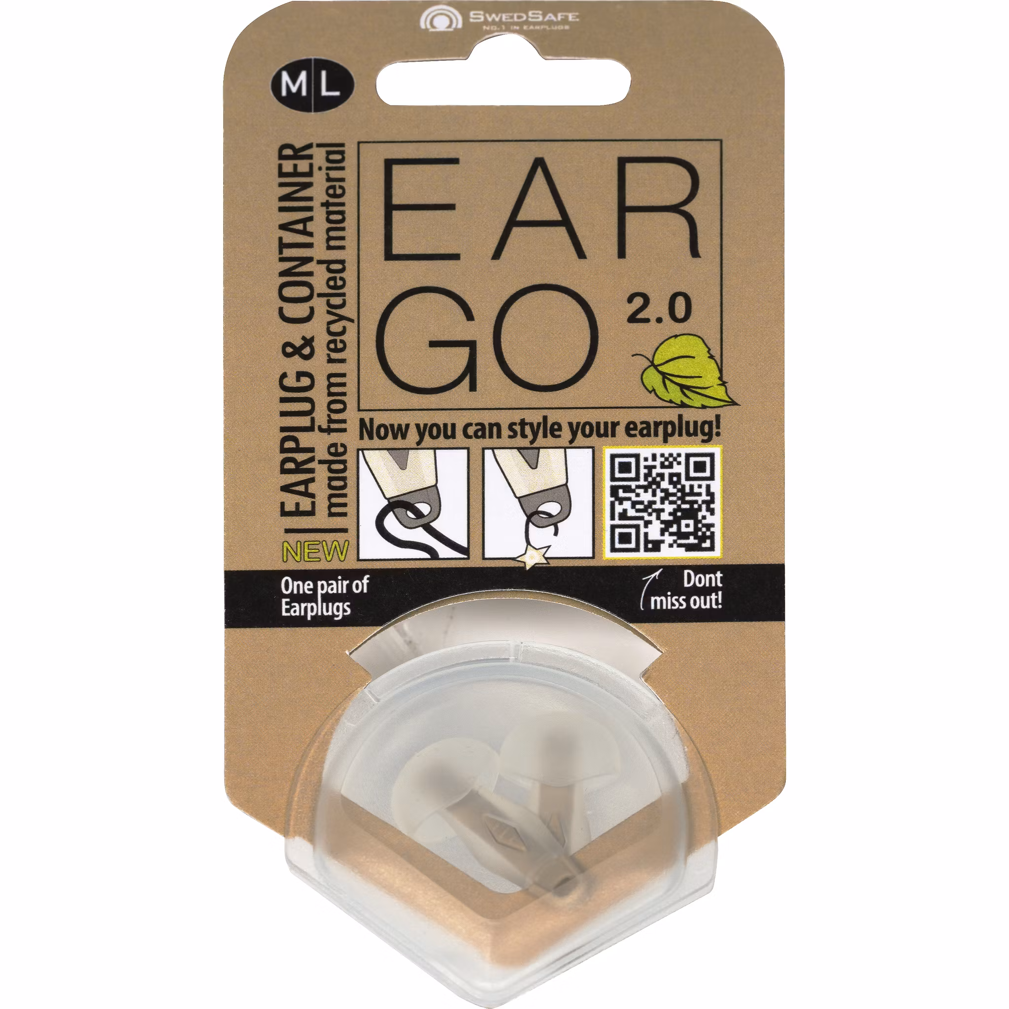Swedsafe Earplugs Eargo 2.0 Small