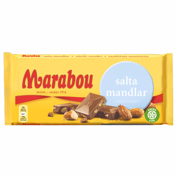 Marabou-Salzmandeln – 160 Gramm