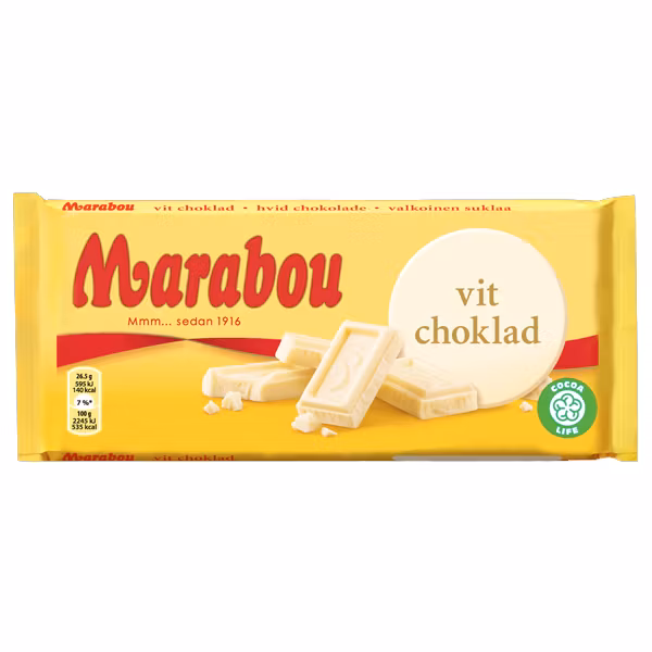 Marabou Witte chocolade - 160 gram
