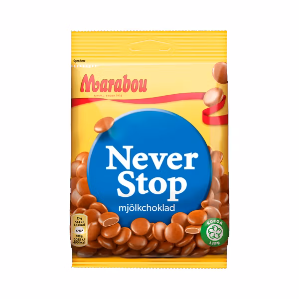 Marabou Never Stop - 225 grammi