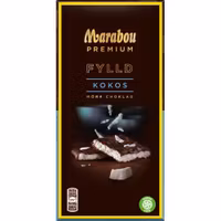 Marabou Premium Filled Coconut Dark Chocolate - 100 grams