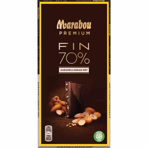 Marabou Premium FIN Nueces Caramelizadas 70% - 100 gramos