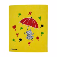 Moomin dishcloth Little My Yellow
