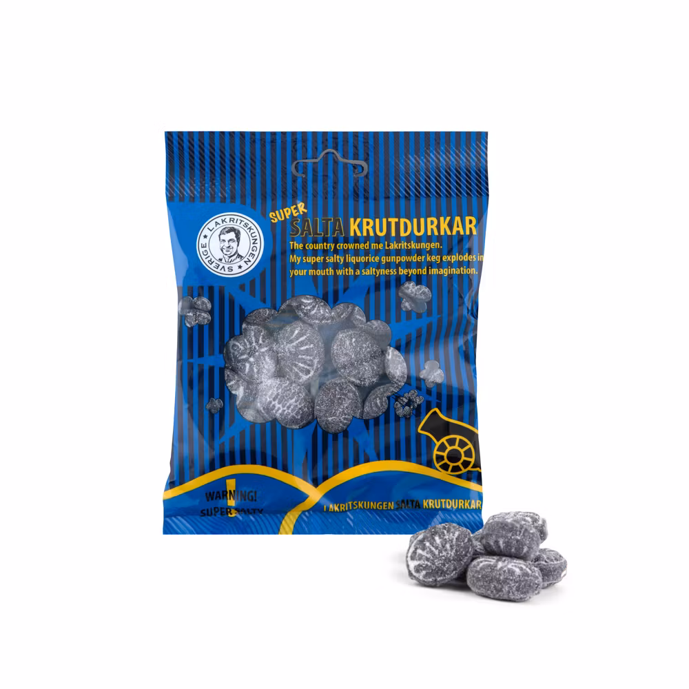 Lakritskungen Supersalta Krutdurkar