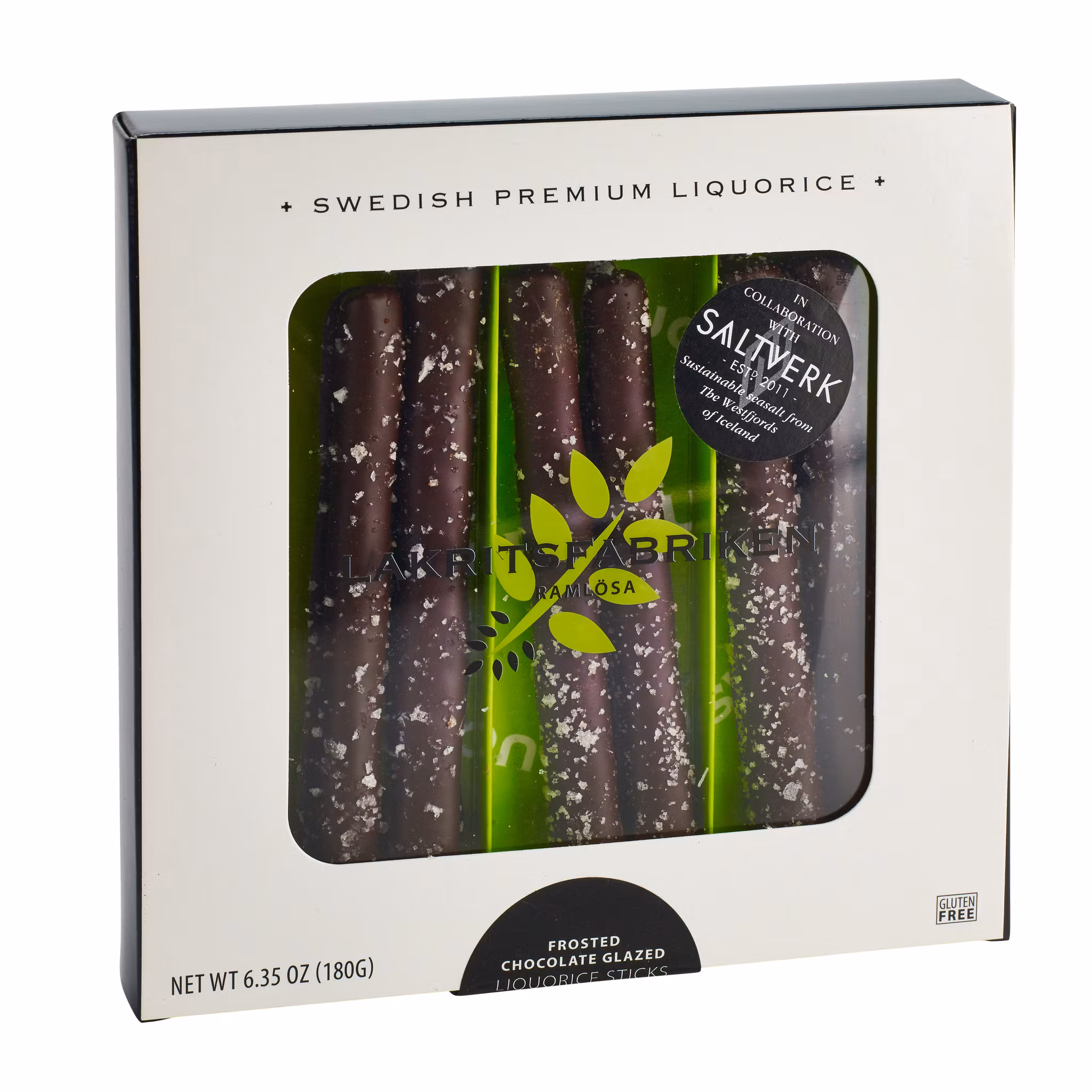 Lakritsfabriken Chocolate Glazed Liquorice Sticks Frosty - 180 grams