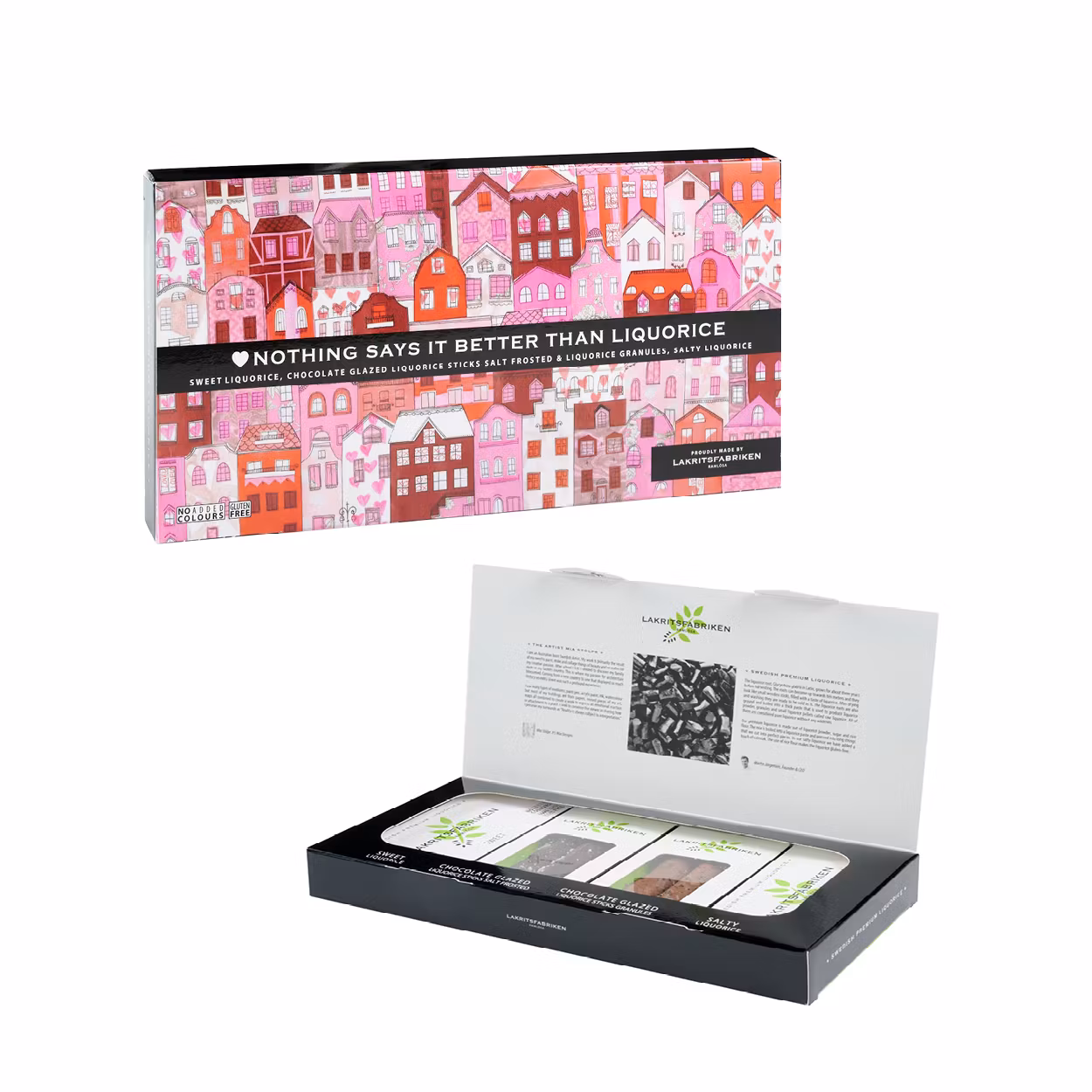 Paquete de regalo Lakritsfabriken Love Premium - 160 gramos