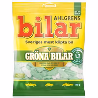 Ahlgrens Bilar Gröna Bilar - 130 grams