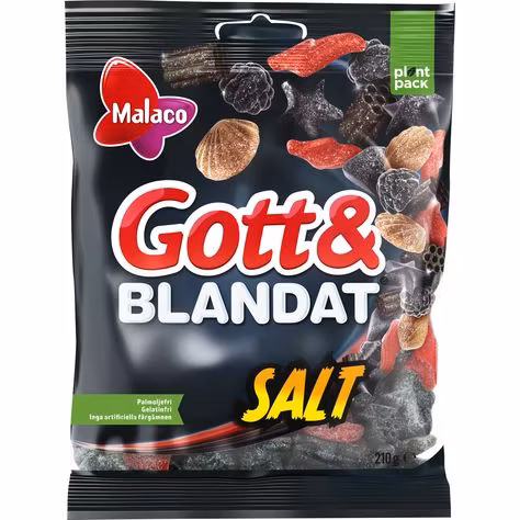 Malaco Gott & Blandat Salt - 210 grams
