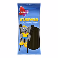 Malaco Stjerner Salty Licorice - 92 grams