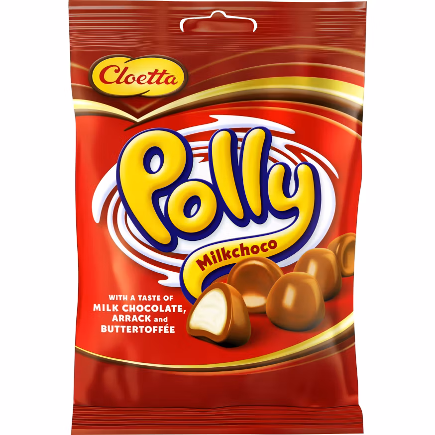 Cloetta Polly chocolat au lait rouge - 200 grammes