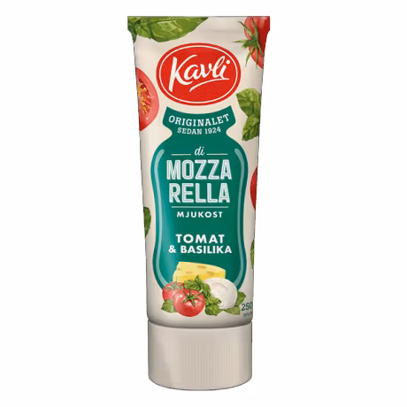 Kavli Zachte Kaaspasta Di Mozzarella Tomaat & Basilicum - 250 gram